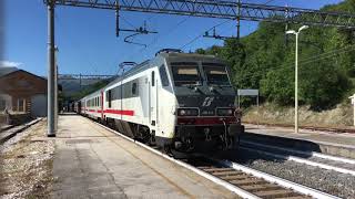 4K  Treni a Fossato di Vico  Ferrovia RomaAncona [upl. by Plumbo]