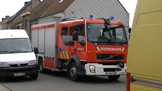 Middelkerke Brandweer met Ladderwagen  Materieelwagen [upl. by Oznole]