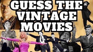 Name The Vintage Movies Quiz Mix Challenge [upl. by Nnahgem]