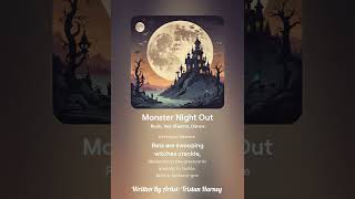 Monster Night Out  Halloween Song  With Lyrics  V1  AI Rock Dance  Tristan Harney [upl. by Inihor]