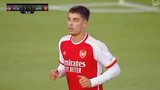 Kai Havertz Arsenal DEBUT vs Nurnberg  2324 [upl. by Assirat]