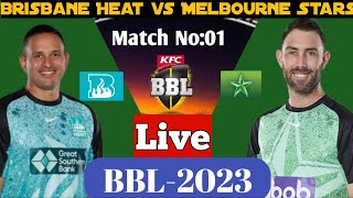 🔴LIVE Brisbane Heat vs Melbourne Stars 1st Match BBL23 Big Bash Live Cricket Score Commentary [upl. by Leavy968]