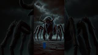 Deadly BisonSpider Hybrid The Predator of Dark Plains ai scifi animals [upl. by Lertnom]