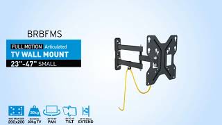 Crest Full Motion Wall Mount  Articulated S  BRBFMS [upl. by Benildis]