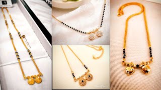 Gold mangalsutra designsshort and long gold gantan designs fashion jewellerydesign jewellery [upl. by Robers]