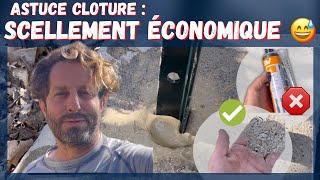 Astuce Clôture  Scellement FACILE et Économique 🤩 [upl. by Ronda881]