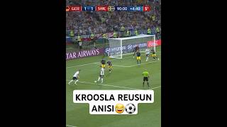 Planlanmis saniyordum gerçekte😂 football almanya shorts kroos reus [upl. by Aihsyla]