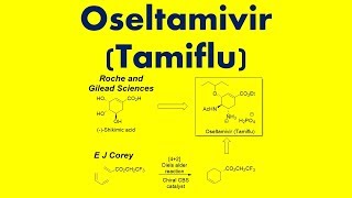 Total Synthesis of Oseltamivir Tamiflu [upl. by Noyerb]