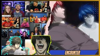 quotFIRST MEETINGquot  Death Note Episode 09 REACTION MASHUP [upl. by Stew]