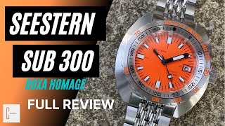 Seestern Vintage Sub 300 Doxa Homage watch Full Review How good is it and should you buy one HD [upl. by Nylodam505]