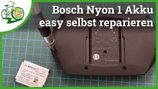 Bosch Nyon selbst reparieren 🔧 Akkutausch 🚴 eBike lässt sich am Display nicht einschalten 😢 [upl. by Edya314]