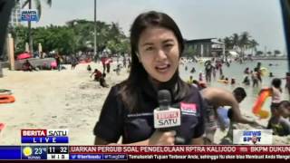 Pantai Ancol Didatangi 35 Ribuan Pengunjung Sejak Pagi [upl. by Becket]