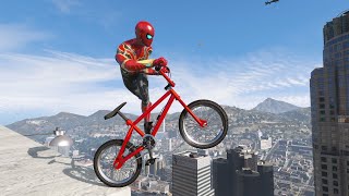 SpiderMan JumpsFails  GTA 5 Epic Ragdolls Live [upl. by Peck454]