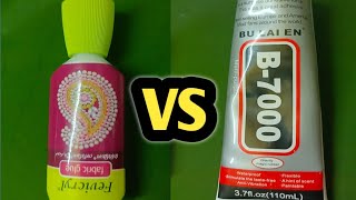 Fabric glue VS B7000  Which one is best  Aari embroidery materials [upl. by Cosimo3]