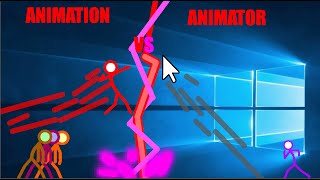 Animation vs Animator  part one  made in Stick Nodes [upl. by Honey]