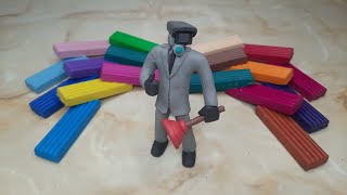 Lets Create The Plunger Cameraman from clay  Skibidi Toilet  DIY [upl. by Ahoufe]