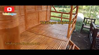 Jasa Rumah bambu bamboo house 4x6 minimalis mojokerto jawa timur [upl. by Adaha]