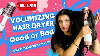 VOLUMIZING HAIR DRYER REVIEW  With Love Sindhu [upl. by Anih554]