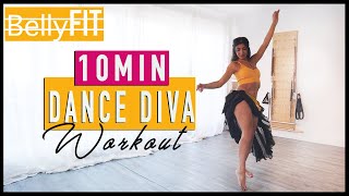 FullBody Diva Workout  10Minute Belly Dance Workout for Total Transformation [upl. by Horgan602]