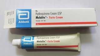 Melalite Forte Cream  Hydroquinone Cream  Melalite Forte Cream Uses Benefits Side effects Review [upl. by Zeugirdor615]