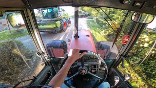 Cab View  Massey Ferguson 3690  Grass Silage [upl. by Possing]