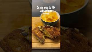 Chips Grilled Cheese 🥪 cooking food sandwich shorts fyp trend viral asmr [upl. by Alleras]