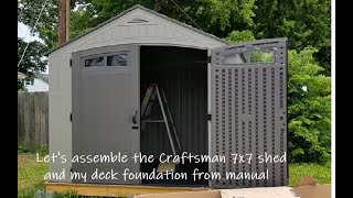 Lets assemble Craftsman 7x7 shed [upl. by Garcia299]