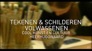 Tekenen en schilderen volwassenen bij Cool kunst en cultuur [upl. by Collen]