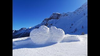 Pista degli Innamorati a Falcade dal Col Margherita 11 km di discesa nel Dolomiti Superski [upl. by Seow]