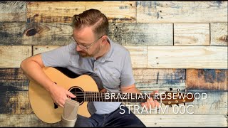 Strahm 00c Brazilian Rosewood Guitar Demo by GuitarGalcom [upl. by Eillor]