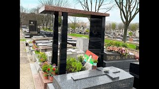 Tombe de COLUCHE Cimetière de Montrouge PARIS [upl. by Ichabod]