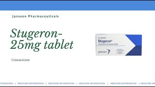 Full information of Stugeron 25mg tablet [upl. by Jacey232]