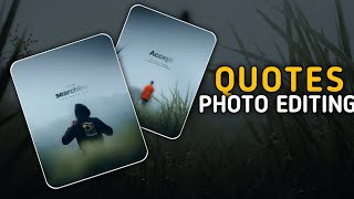 Quotes Photo Editing  Picsart Instagram Quotes Photo Editing  Instagram Trending Photo Editing [upl. by Chrysler]