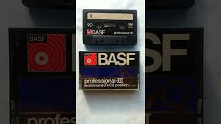 BASF Professional III  1976 ferrochrom First appearance in 1976 basf cassette ferrochrom [upl. by Etteniuqna]