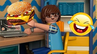 WAS DENN NUN FAST FOOD ODER SELBST KOCHEN 🍔🍟🍆🥕 Playmobil Comedy Shorts [upl. by Adnama]