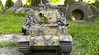 RC Tanks on Outdoor Track Tiger Panther Elephant Hetzer Panzer III Wehrmacht WW2 Centurion Leopard 2 [upl. by Candy]