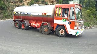 Bus amp Milk Tanker Lorry amp Tipper Lorry Turning Different Driving Dhimbam Hills Road [upl. by Iaht]