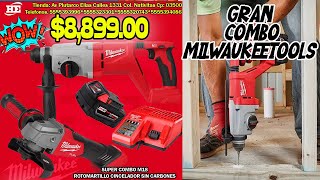 Gran Combo MilwaukeeTools Rotomartillo SDS y Esmeril [upl. by Northrop373]