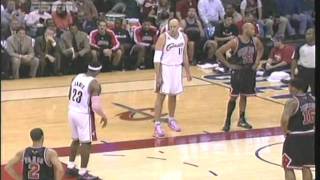 LEBRON FIGHTS JOAKIM NOAH but real talk he need to stop figh [upl. by Ahseital852]