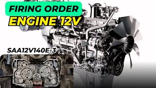 Firing Order Engine 12VSAA12V140E3PC20008HD7857 [upl. by Lawley64]