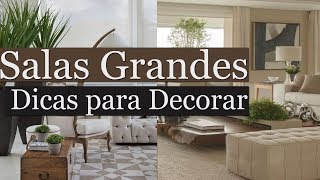 Como Decorar Sala Grande  Por Maryane Nunes [upl. by Okin436]