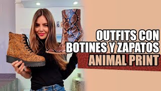 OUTFITS GANADORES CON BOTINES Y ZAPATOS Animal Print 2021👠 Dani Mateluna Asesora de Imagen [upl. by Haseena479]