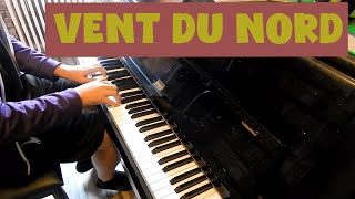 GIMS  Vent du Nord  Piano Cover Tutorial Accords Instrumental  PARTITION [upl. by Lledal]