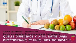 📌 Quelle différence y atil entre une diététicienne et une nutritionniste ⁉️ [upl. by Jonette]