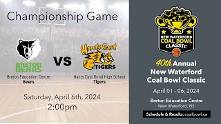 Coal Bowl 2024 Championship Game  Breton Education Centre vs Hants East Rural High School [upl. by Ulyram]