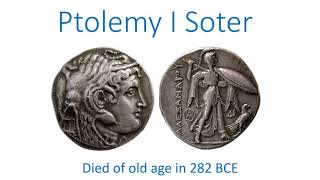 Ptolemy I Soter died of old age in 282 BCE [upl. by Peggy]