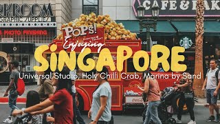 🇸🇬 Enjoying Singapore Universal Studio Holy Chilli Crab Marina by Sand • Singapore [upl. by Goat128]