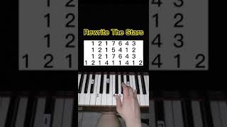 Rewrite the stars Piano Tutorial piano shorts [upl. by Leavitt328]