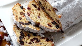 STOLLEN  Pan dulce alemán Recetas de postres de Navidad [upl. by Eskill549]