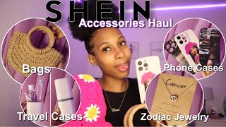 SHEIN ACCESSORIES HAUL 2024  20 items Bags Phone Cases Jewelry Travel Accessories and More [upl. by Kerk959]